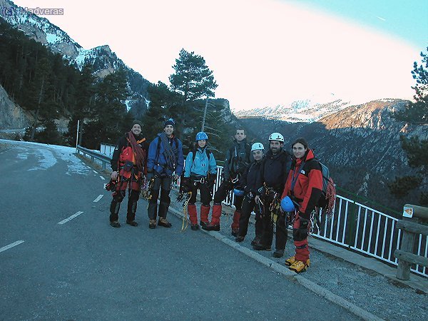 Madveras, Julio, Mari, Farell, Olga, ALbertF y Eloy