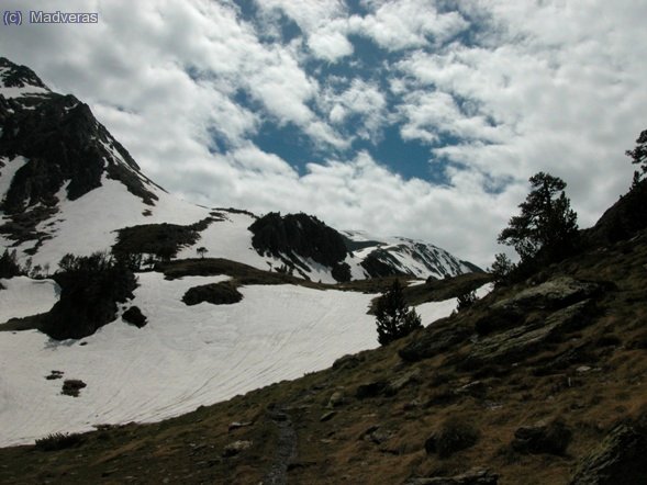 Sobre los 2200m empieza la nieve