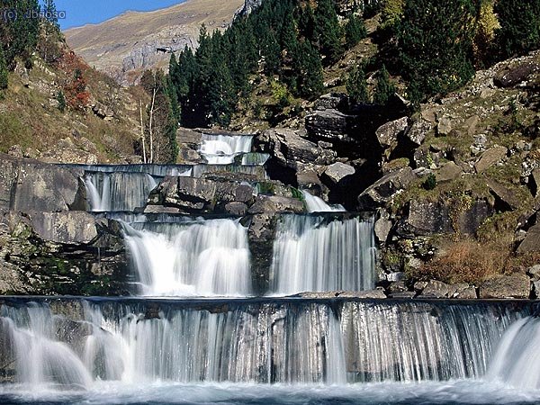 Gradas de Soaso. Uno de los rincones más fotografiados del Parque de Ordesa.