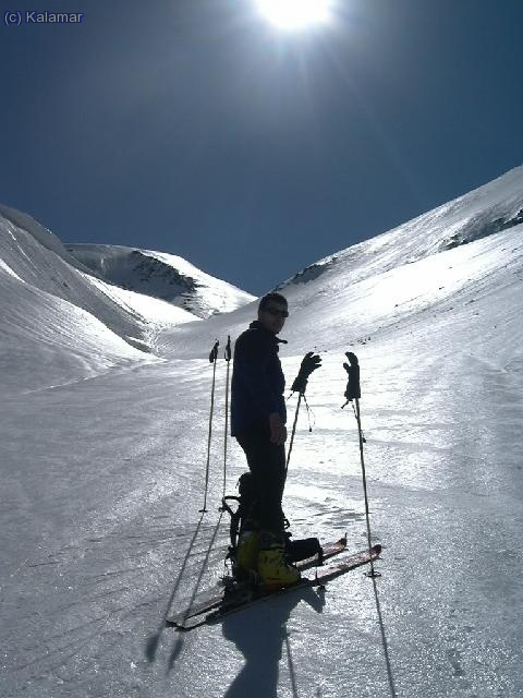 Llegando al Coll de Riufred. Montcalm al fondo