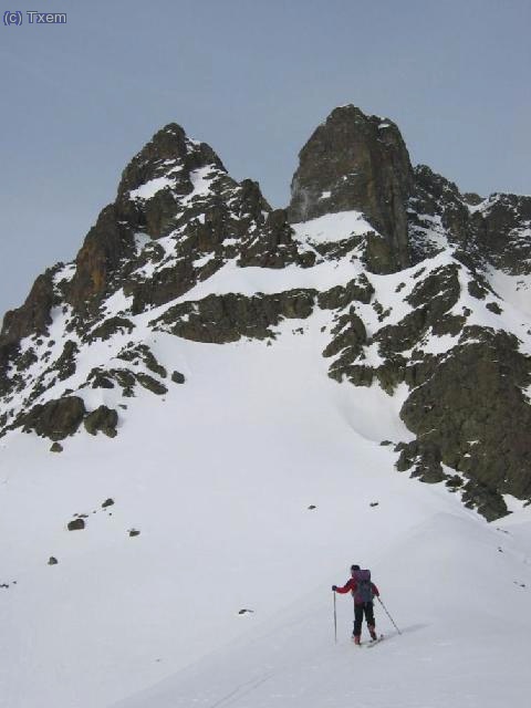 El Petit y el Grand pic de Midi d´Ossou a nuestras espaldas