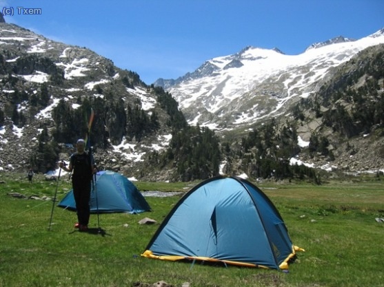 Llegando al campamento base