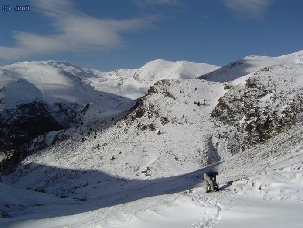 Vista del Puigmal subiendo