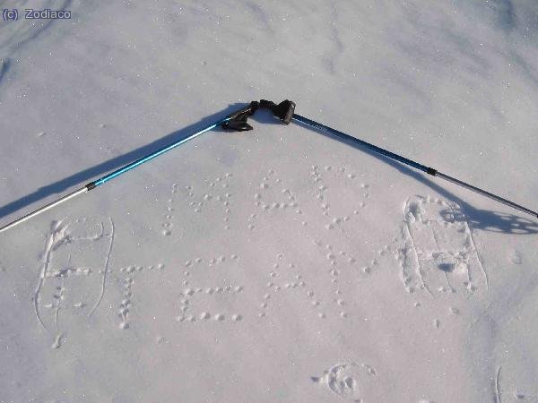 publicitando madteam en Andorra mediante el arte en nieve;-)