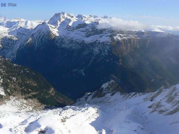 Gabietos, Taillon, Marboré, Cilindro y Perdido desde la cima