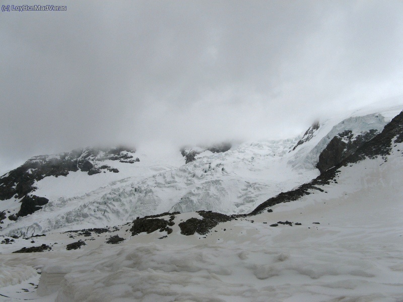 El glaciar de Lys desde Mantova