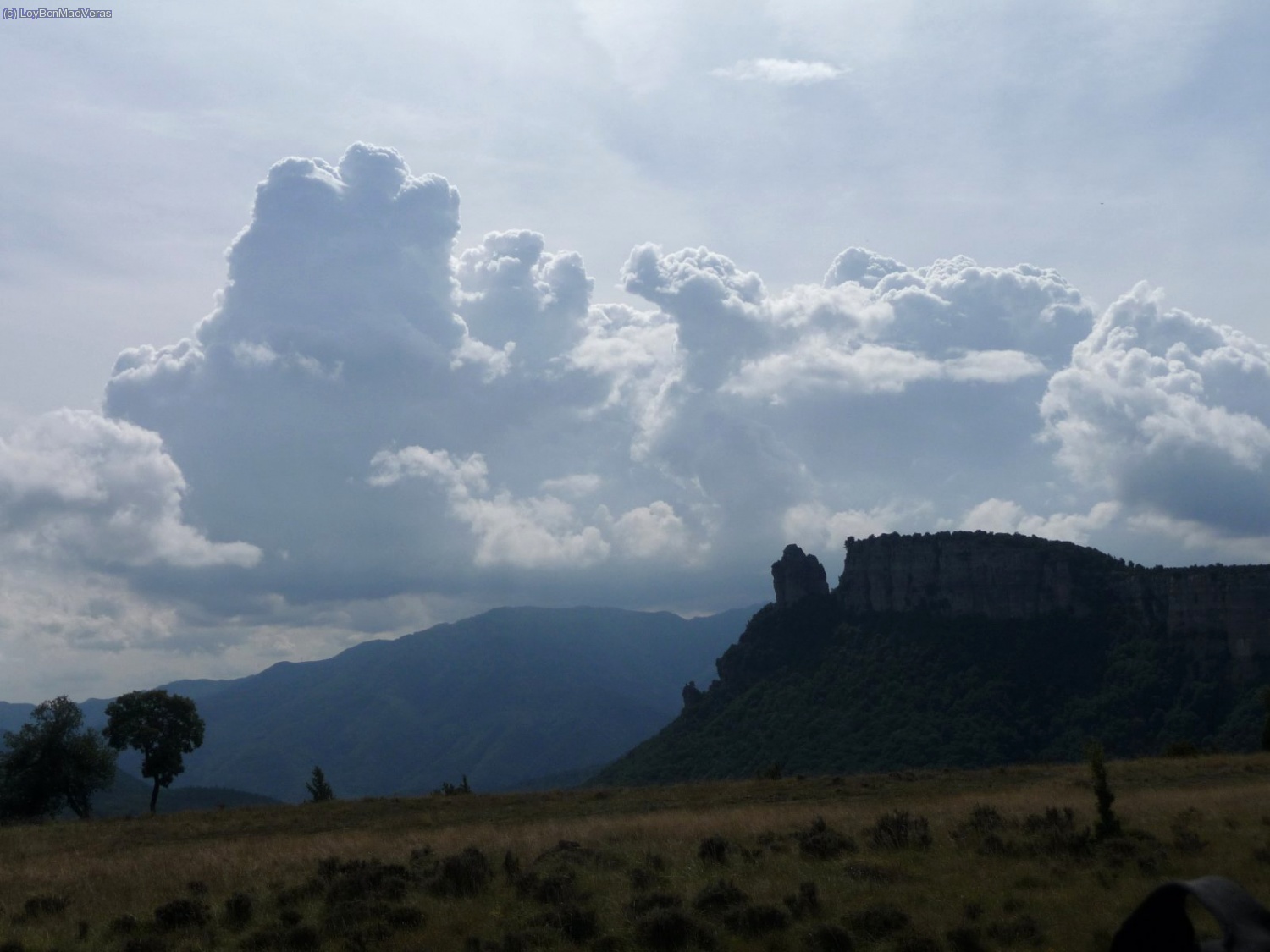 Espectaculares nubes.