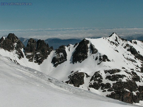 Las vistas eran preciosas.. y los reflejos en la nieve :)