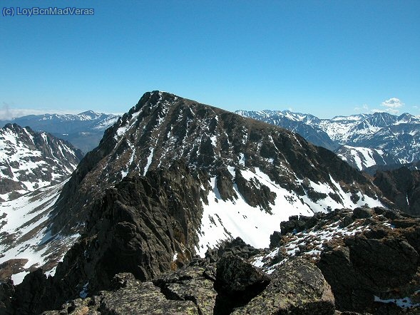 Cresta de Alba y el Pic dÂ´Alba al fondo