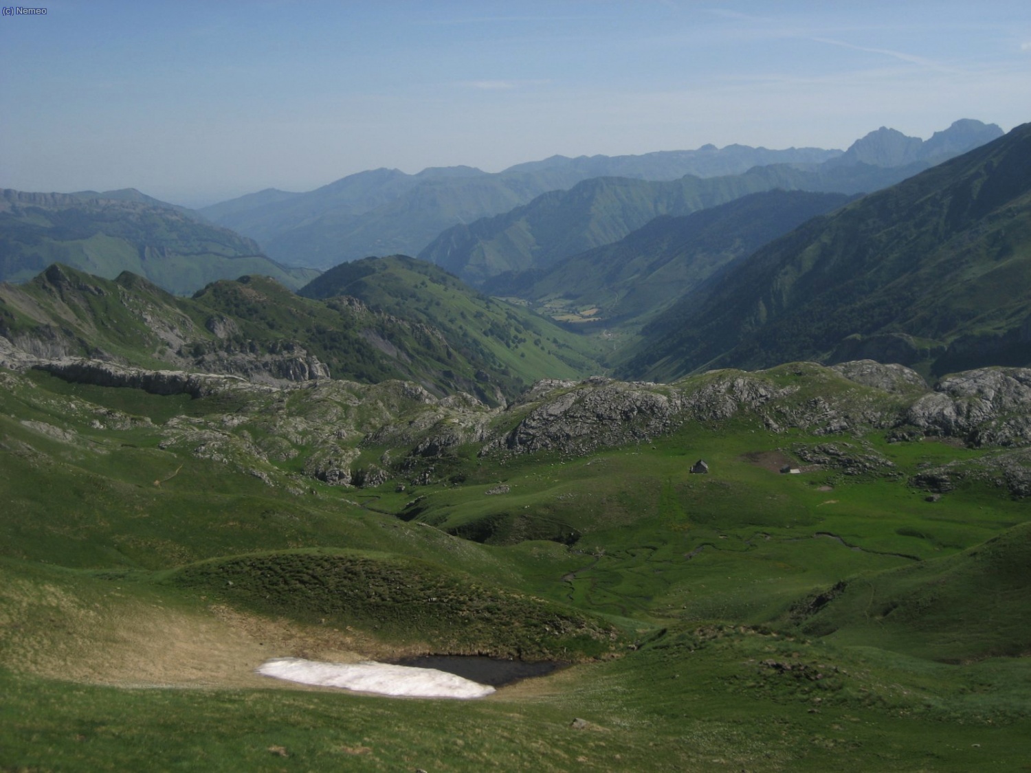 Vista del valle de Lhers.