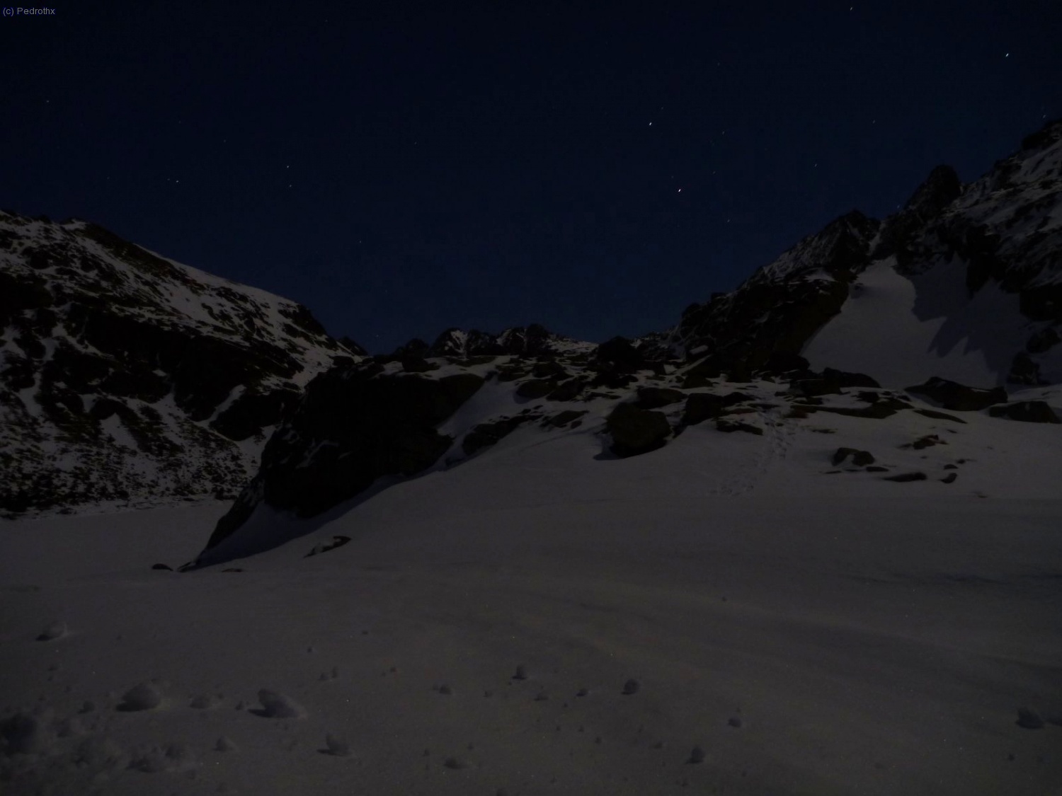 A la luz de las estrellas.