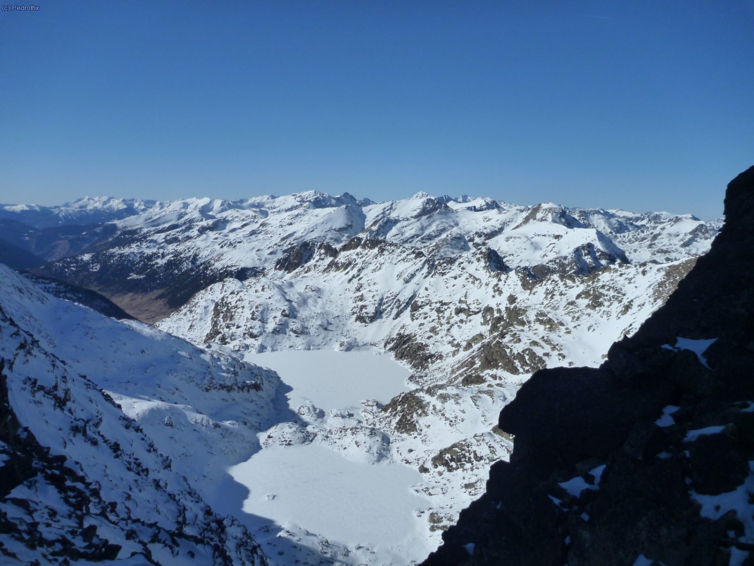 Vistas de los Estanys del Juclar.